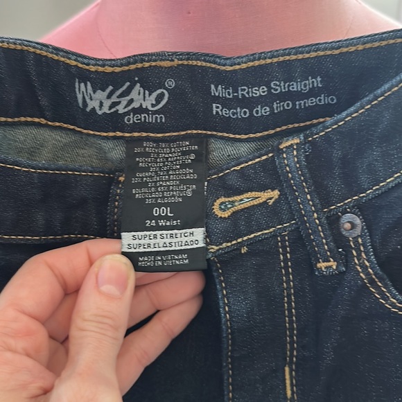 Mission Mid-Rise Straight Dark Wash Denim 00L - Picture 4 of 4